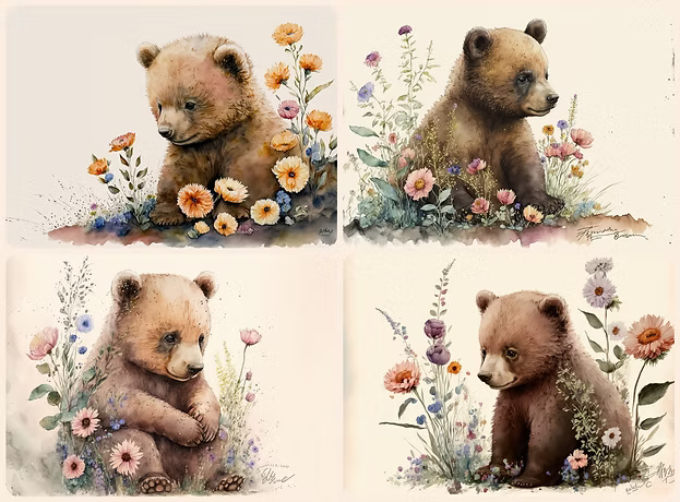 Reba Rose Creations - Baby Bear Cubs