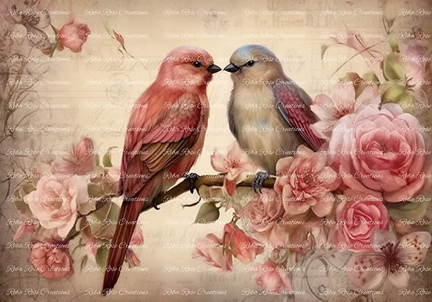 Reba Rose Creations - Love Birds