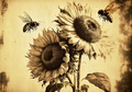 Reba Rose Creations - Vintage Sunflower