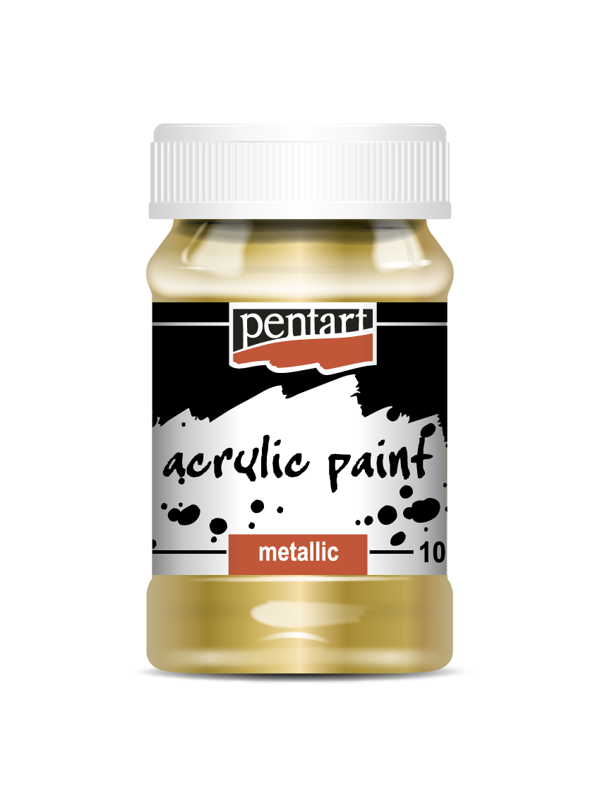 Pentart Acrylic Metallic Paint - Gold