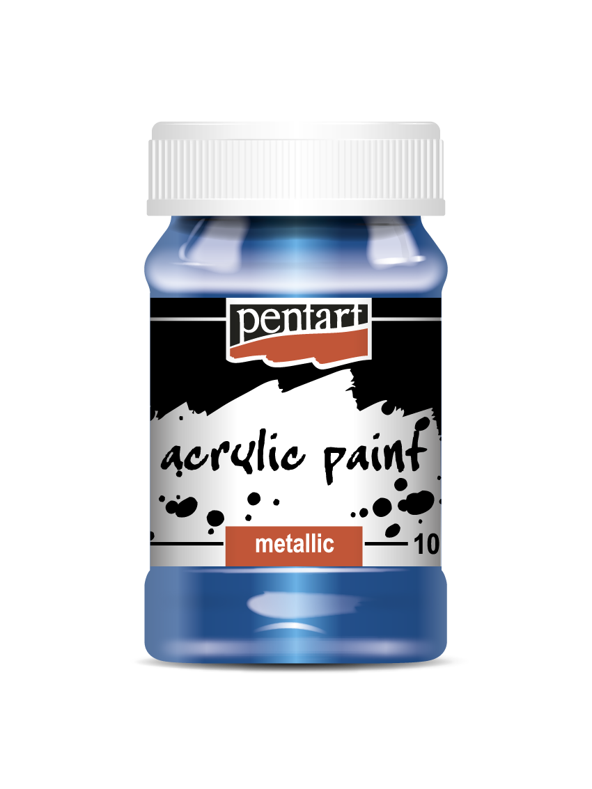 Pentart Acrylic Metallic Paint - Blue