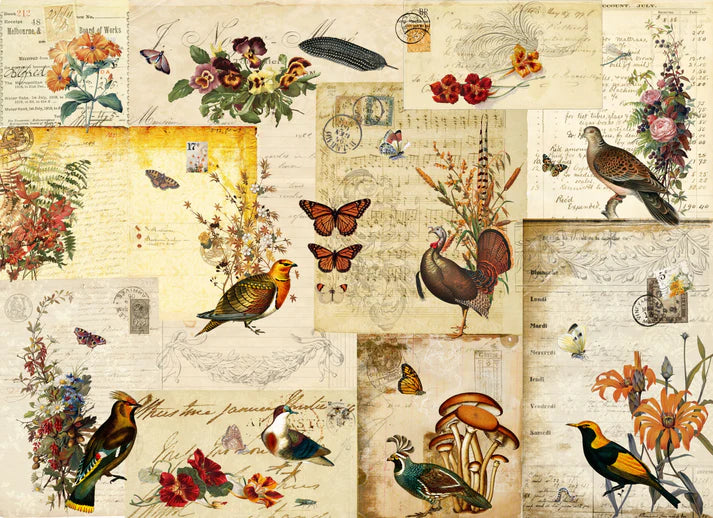 Roycycled Decoupage Paper - Fall Flock Masterboard