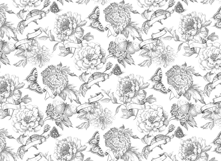 Roycycled Decoupage Paper - Paintable Blooms