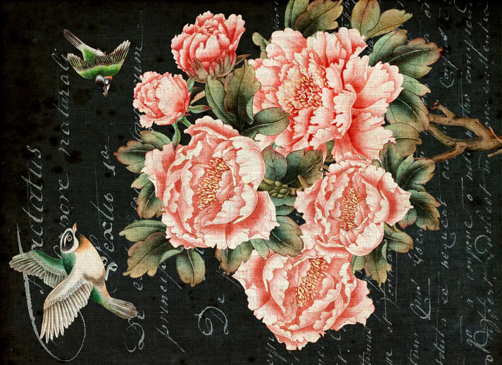 Roycycled Decoupage Paper - Posh Floral