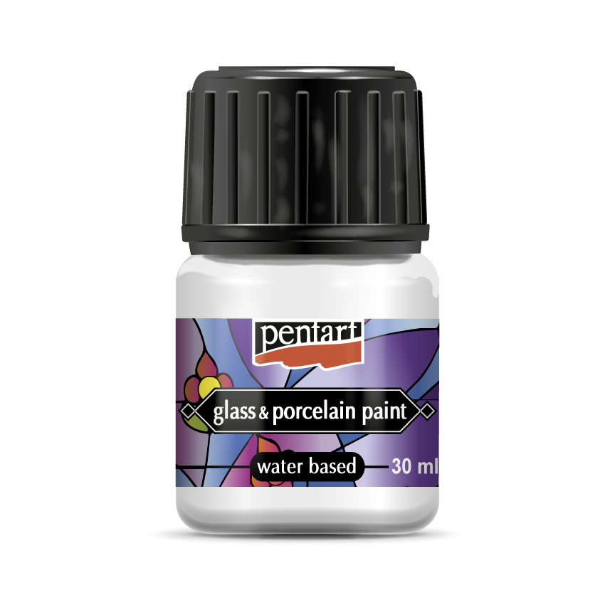 Pentart Glass and Porcelain Paint - White