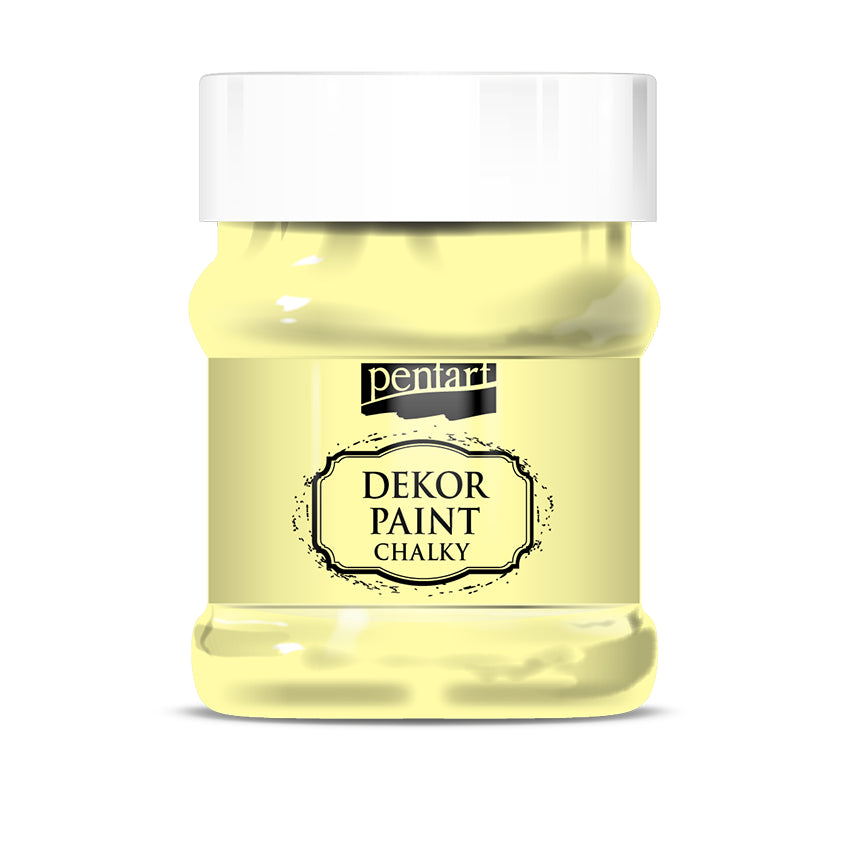 Pentart Dekor Paint Chalky - Yellow