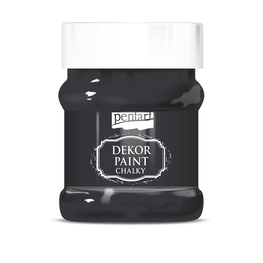 Pentart Dekor Paint Chalky - Black