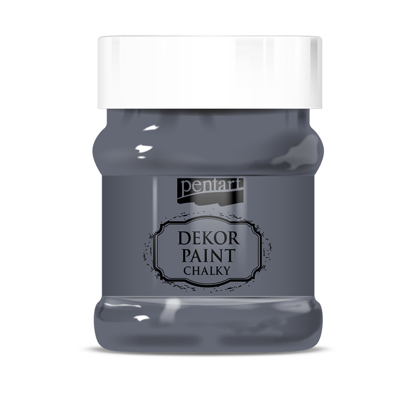 Pentart Dekor Paint Chalky - Graphite-Gray