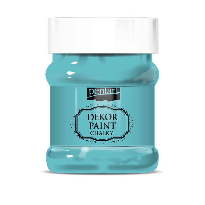 Pentart Dekor Paint Chalky - Turquoise-Blue