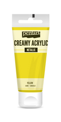Pentart - Creamy Metallic Acrylic Paint - Yellow