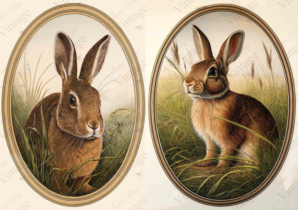 JRV Rice Paper A4 - Antique Rabbit