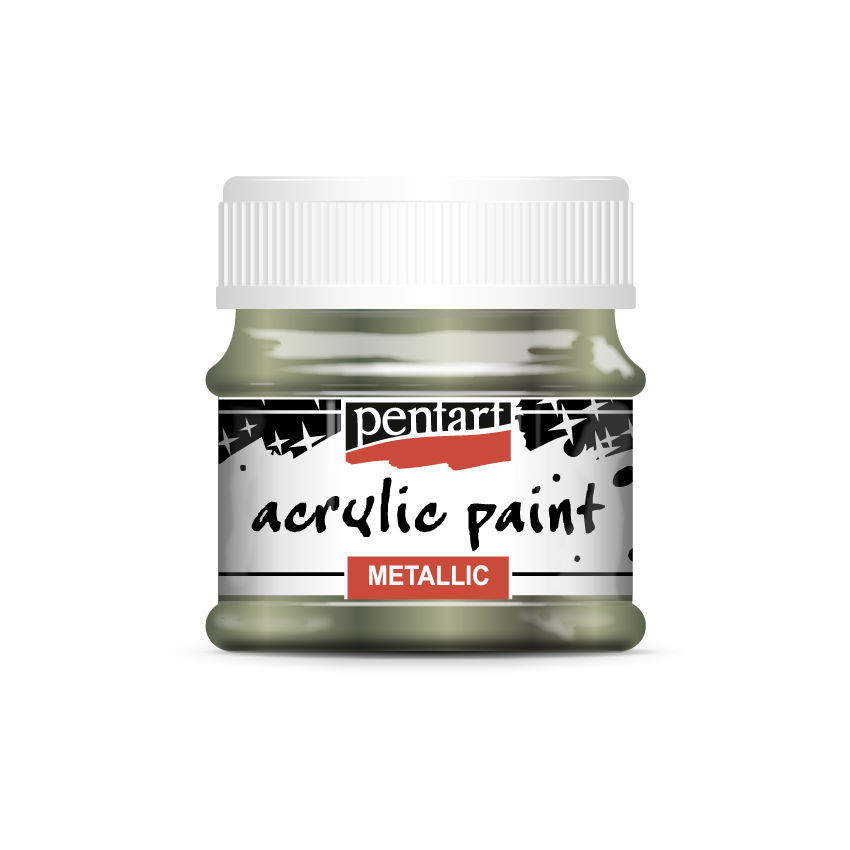 Pentart Acrylic Metallic Paint - Sparkling Green