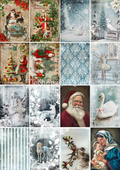 Decoupage Queen Rice Paper A4 - Winter Minis