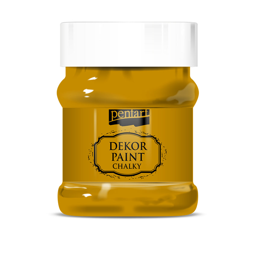 Pentart Dekor Paint Chalky - Mustard Yellow