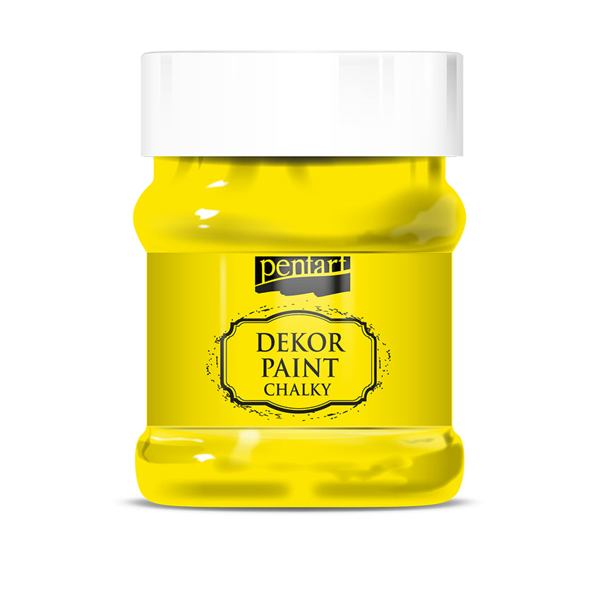 Pentart Dekor Paint Chalky - Lemon Yellow