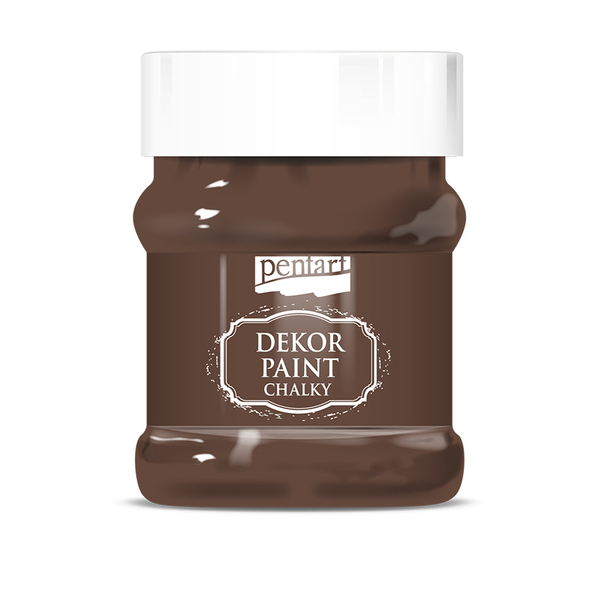 Pentart Dekor Paint Chalky - Chestnut Brown