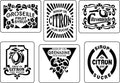 JRV Stencil - French Fruit Labels 3
