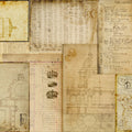 Roycycled Decoupage Paper - Warm Typography