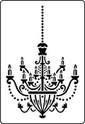 JRV Stencil - French Chandelier