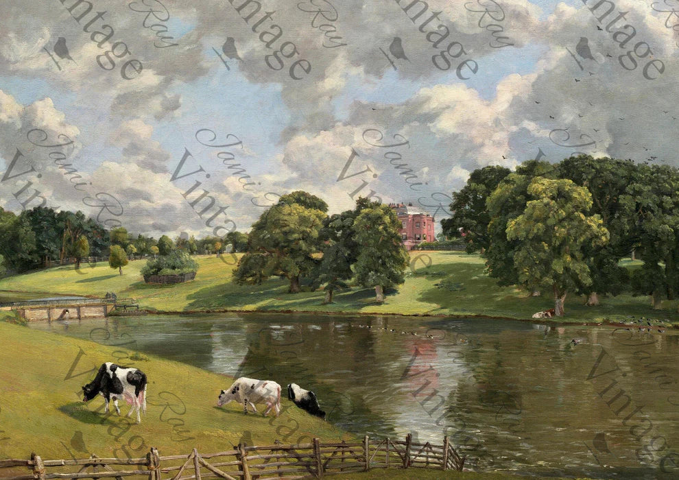 JRV Rice Paper A4 - Cows by a River