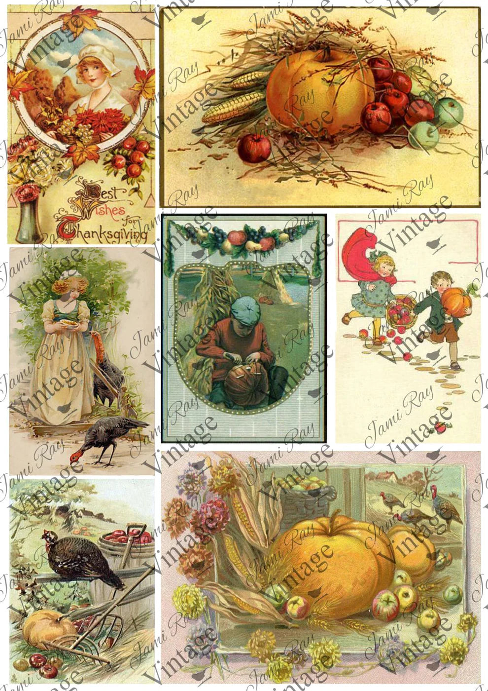 JRV Rice Paper A4 - Fall Cards