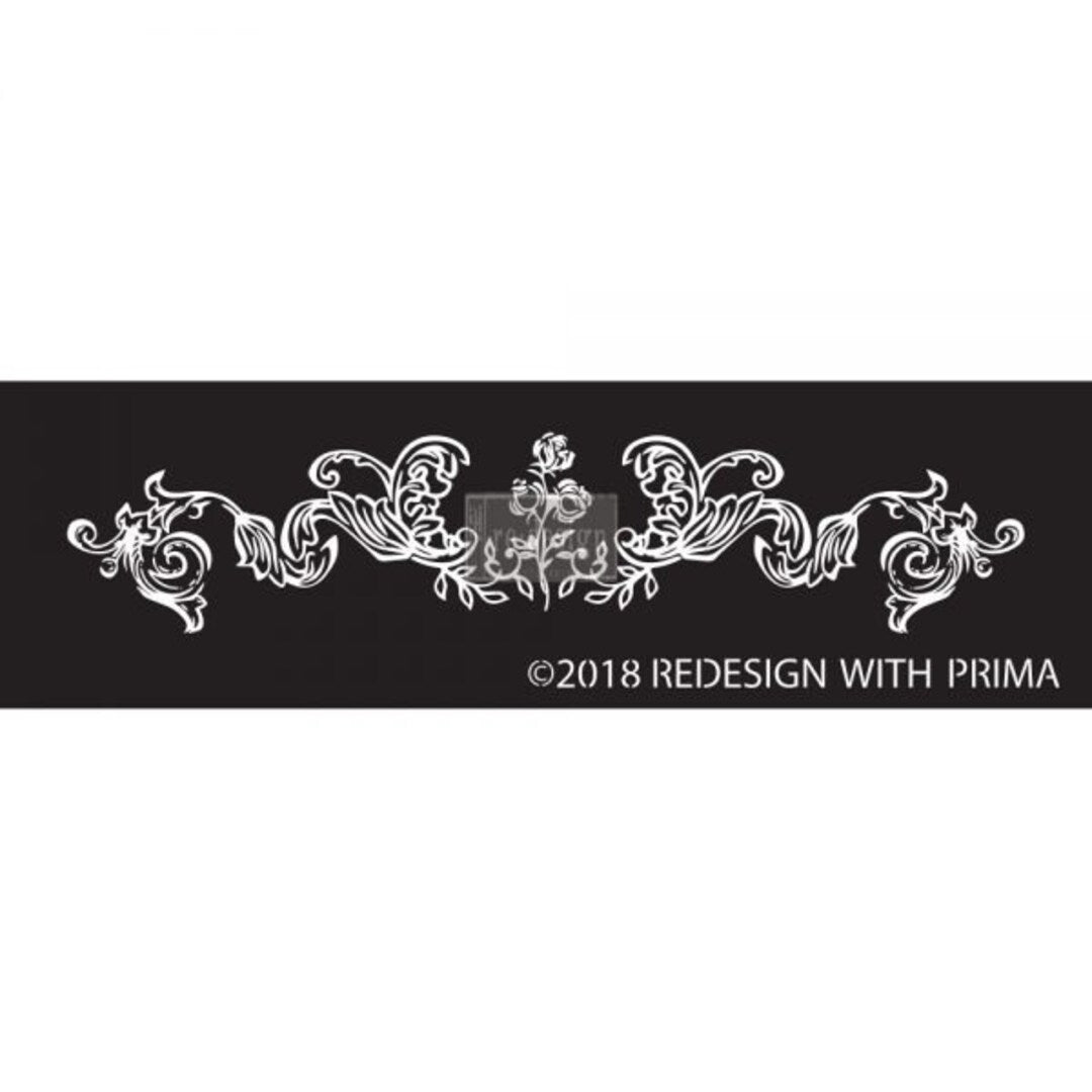 Adhesive Silk Screen Stencil - Adelaide Scrollwork