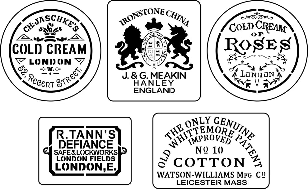 JRV Stencil - Advertising Label Minis
