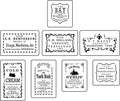 JRV Stencil - Apothecary Labels 2