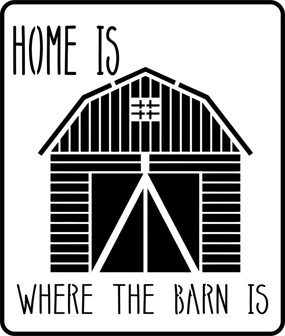 JRV Stencil - Barn