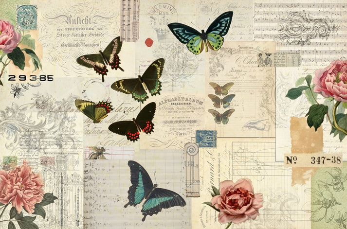 Roycycled Decoupage Paper - Butterfly Masterboard