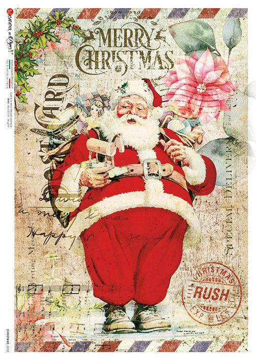 Decoupage Queen Rice Paper A4 - Christmas 0333