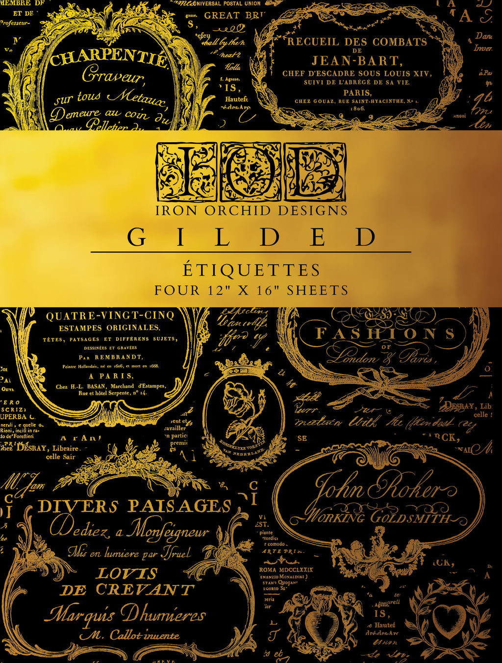 IOD Gilded Transfer - Etiquettes