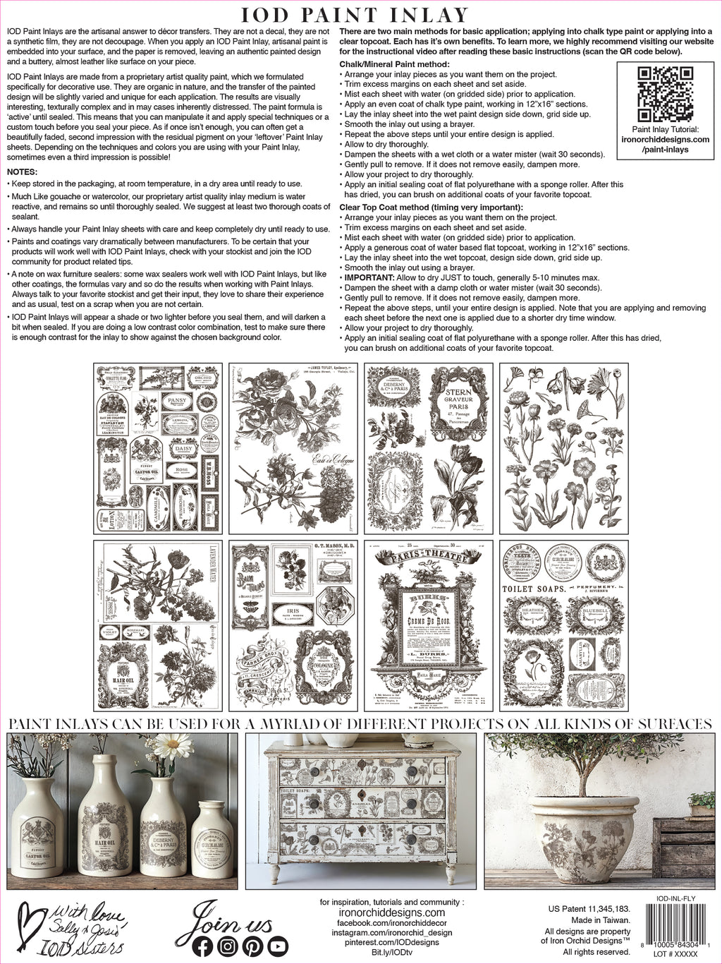 IOD Paint Inlay - Floriography