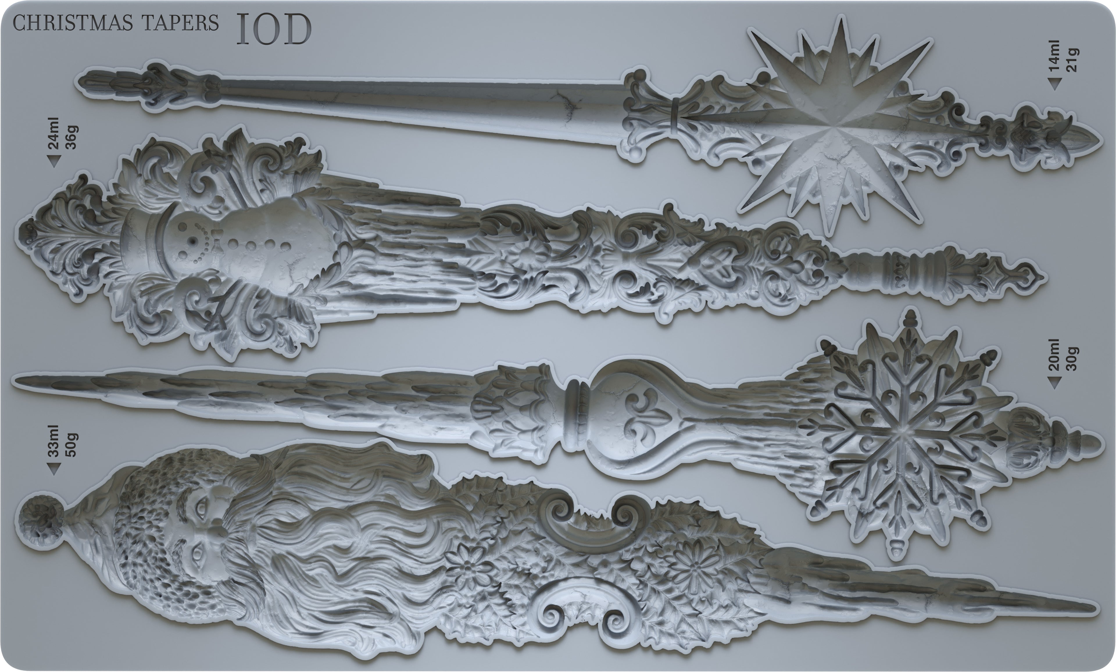 IOD Mould - Christmas Tapers (Retired)
