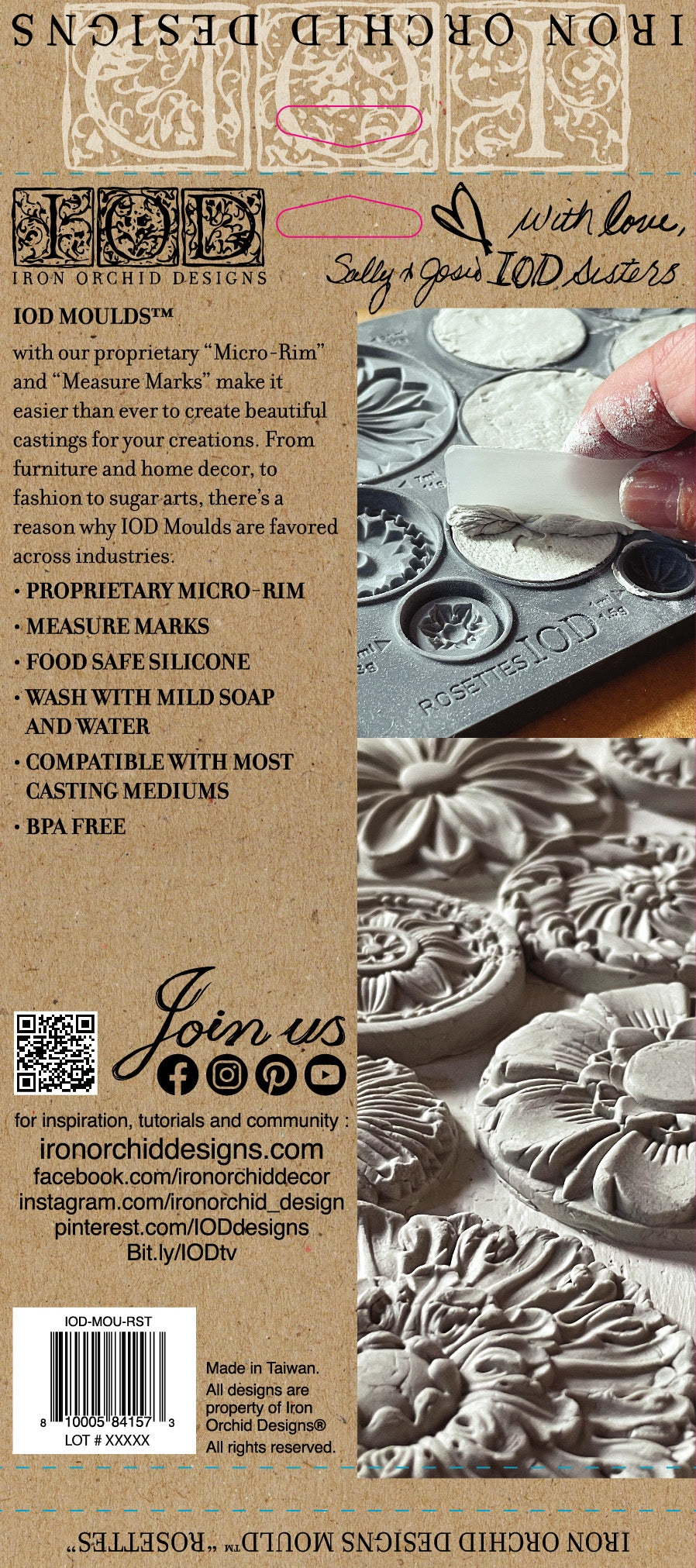 IOD Mould - Rosettes