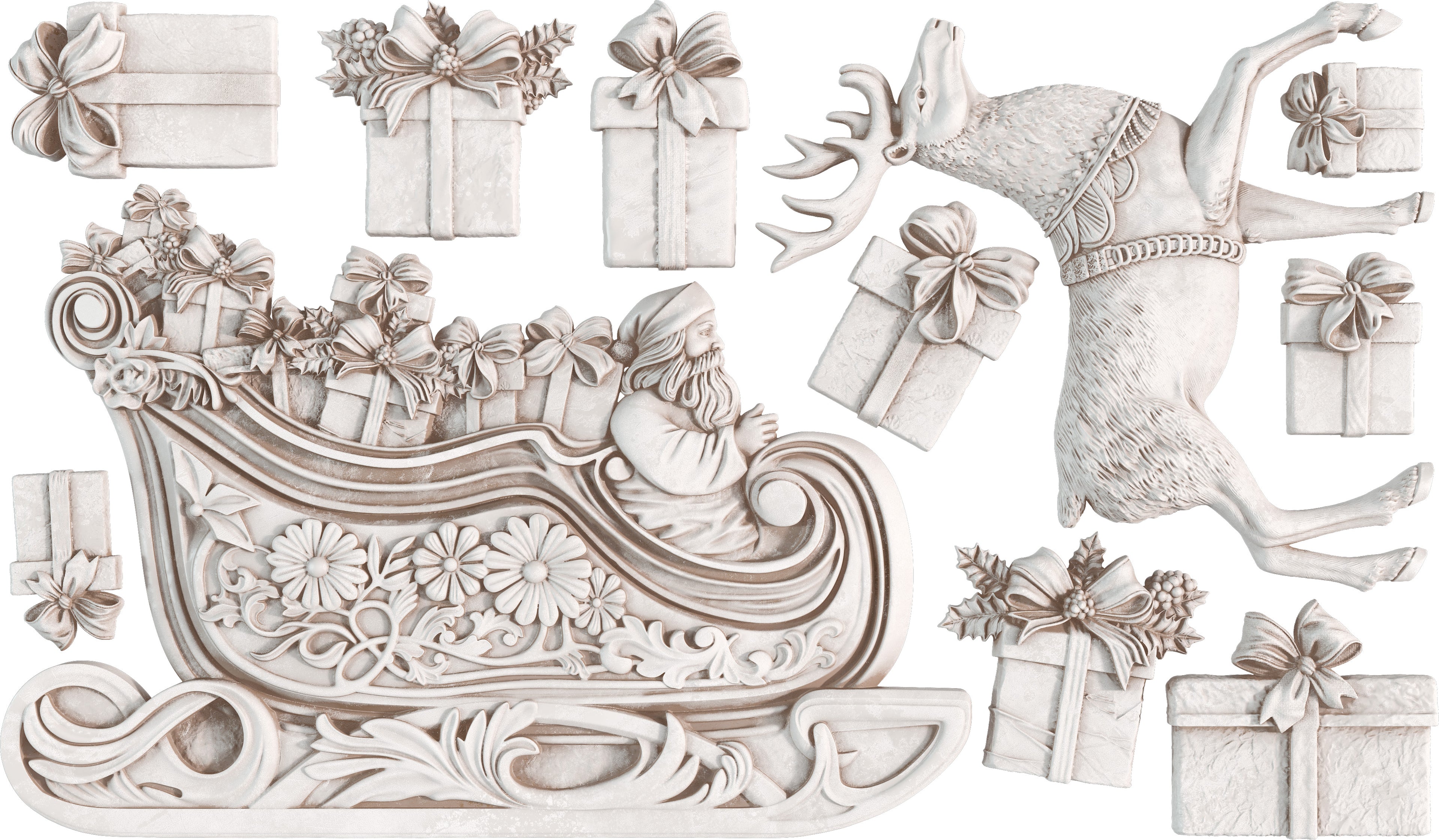 IOD Mould - Santa's Sleigh (Retired)