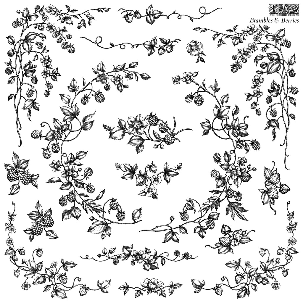 IOD Stamp - Brambles & Berries