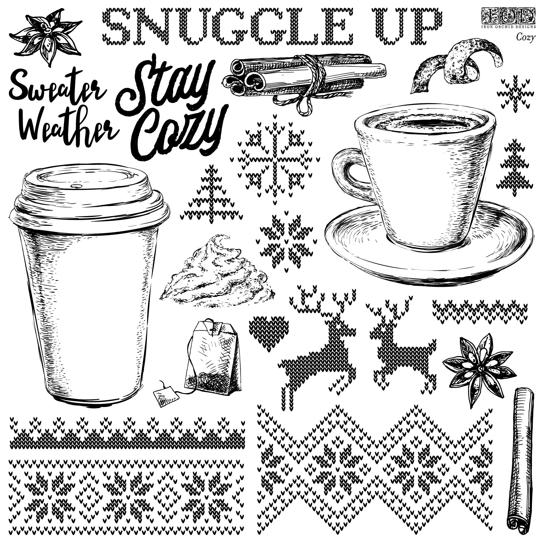 IOD Stamp - Cozy (Retired)