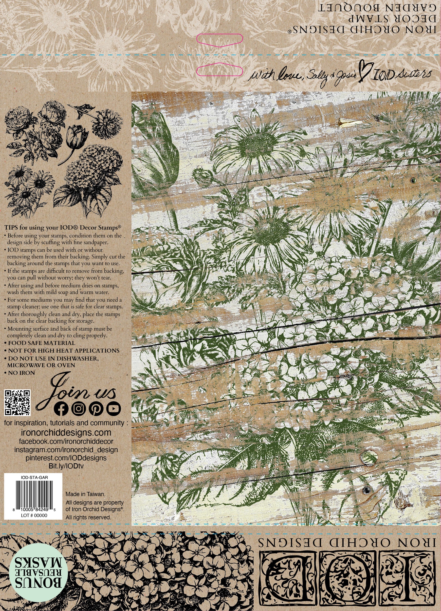 IOD Stamp - Garden Bouquet