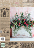 IOD Stamp - Holly & Pine