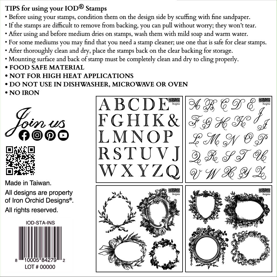IOD Stamp Set - Insignia
