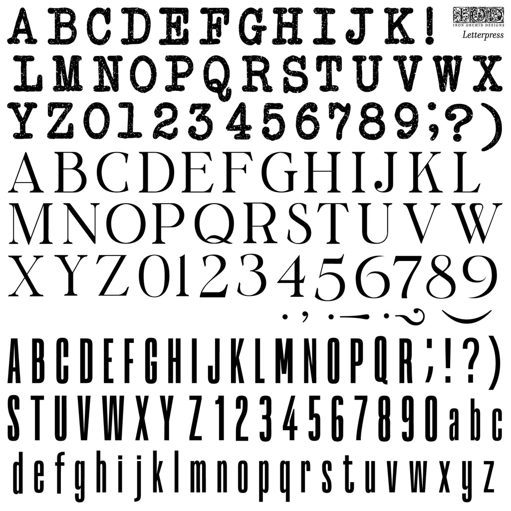IOD Stamp - Letterpress