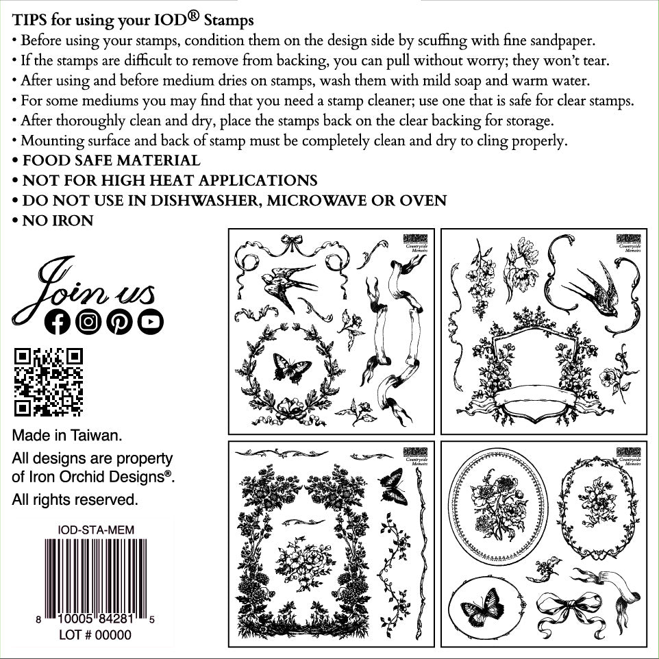 IOD Stamp Set - Countryside Memoirs
