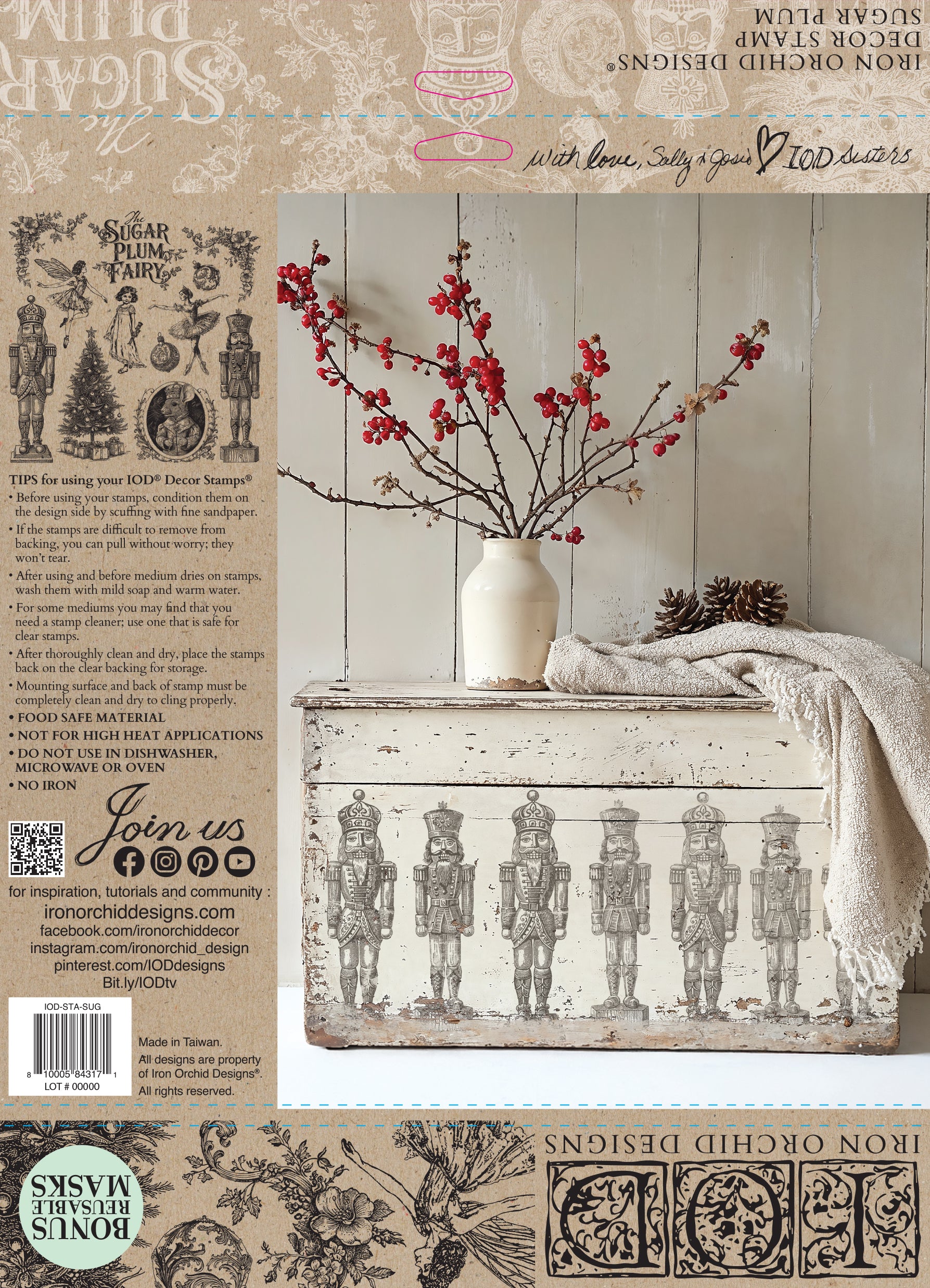 IOD Stamp - Sugar Plum