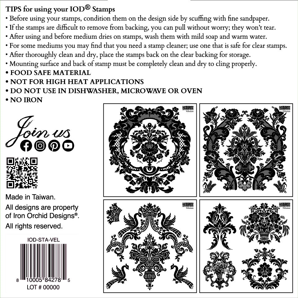 IOD Stamp Set - Velveteen
