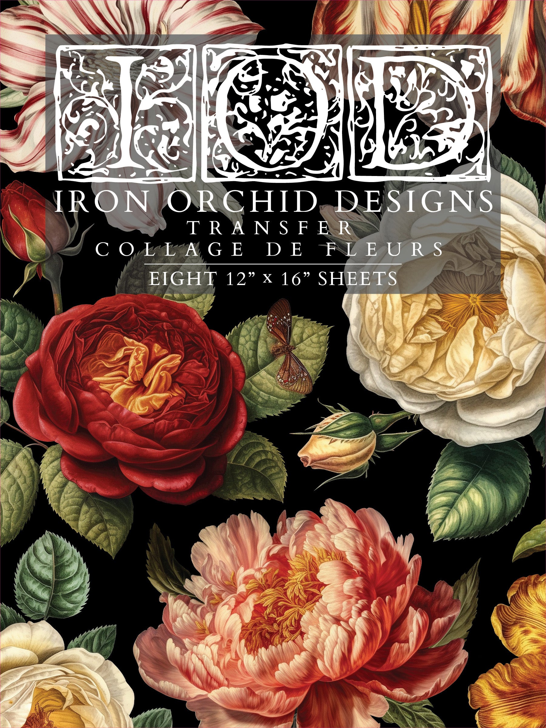 IOD Transfer - Collage De Fleurs