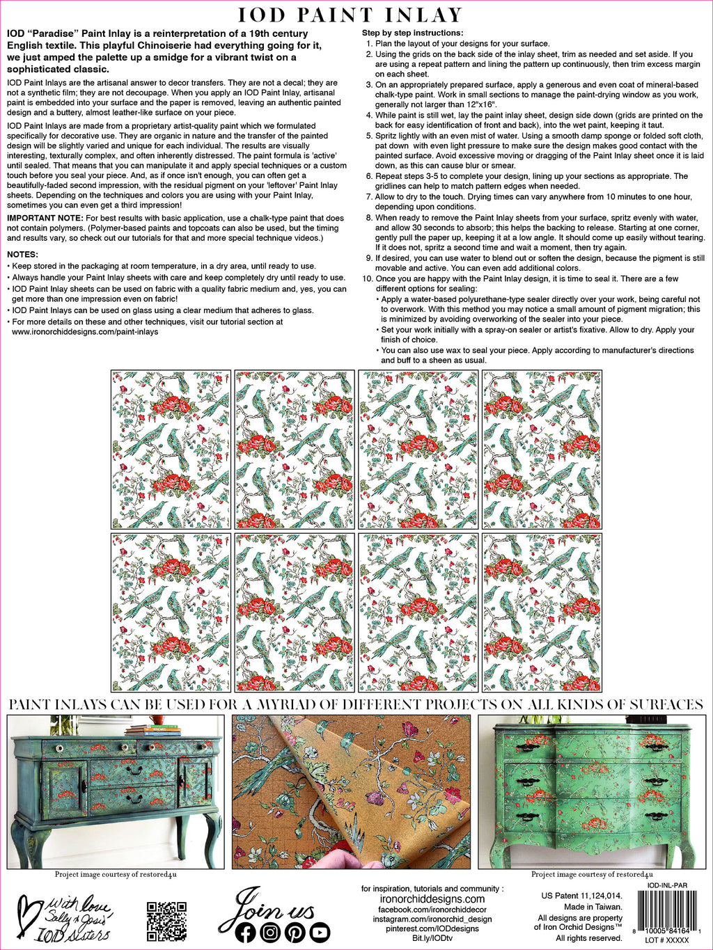 IOD Paint Inlay - Paradise