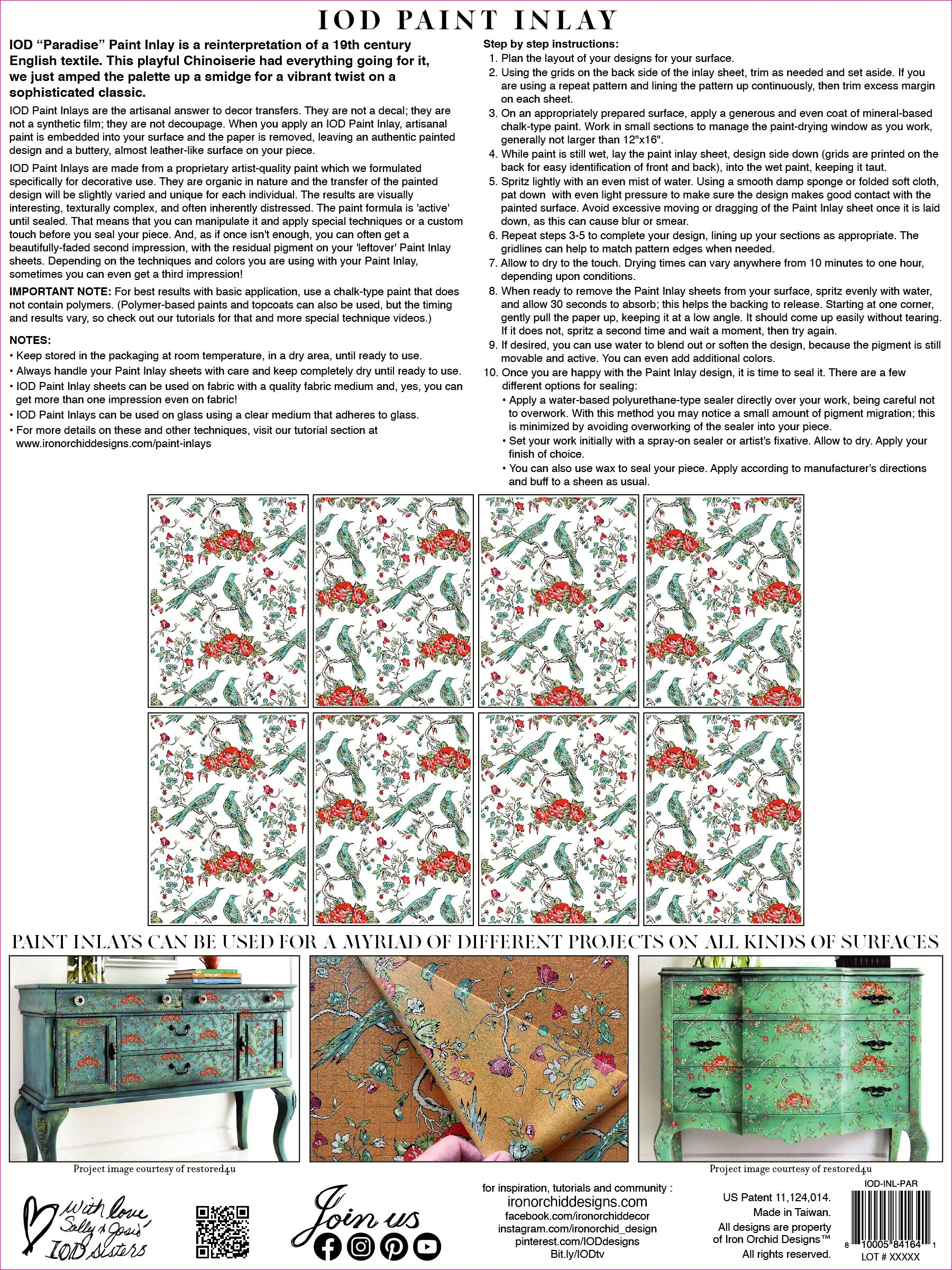 IOD Paint Inlay - Paradise