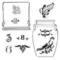 Roycycled Stencil - Crockery