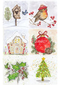 Decoupage Queen Rice Paper A4 - Old To Ooh La La Christmas Scenes